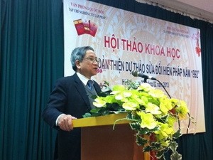 Hội thảo khoa học Góp ý hoàn thiện dự thảo sửa đổi Hiến pháp 1992 - ảnh 1